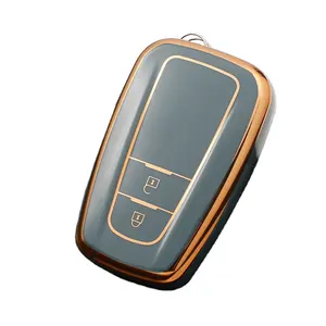 2 버튼 열쇠가없는 원격 자동차 스마트 키 케이스 쉘 커버 도요타 프리우스