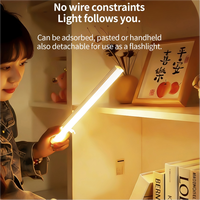 Nouvelle Conception Tête de Capteur Rotative 360 Degrés Couverture Complète Capteur de Mouvement Intelligent Barre Lumineuse LED à Température de Couleur Réglable Veilleuse à Détection