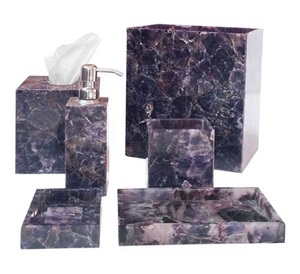 Accessoires de salle de bain, produits ménagers, décoration d'hôtel en ivoire et ensemble de salle de bain, durable, multicolore - Product Image 2