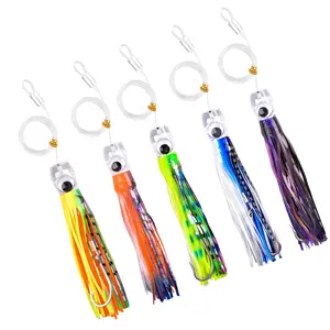 Saltwater Trolling Lure Fishing Soft Octopus Skirts Bait Big Game Shark Hooks Marlin Lure Tuna B06