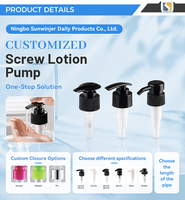 Pompe Distributrice de Liquide Personnalisée pour Cosmétiques, Usine de Fabrication de Pompes à Lotion, Pompe à Vis 24mm 28mm 32mm, Pompe à Commutation Gauche/Droite pour Bouteille en Plastique