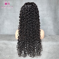 Perruque en cheveux humains vierges brésiliens Jerry Curly en gros, 13x4 13x6, dentelle suisse transparente sans colle, dentelle frontale HD pour femmes noires