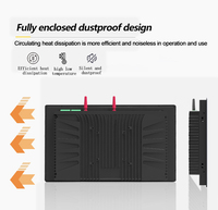 Mini tablette PC industrielle entièrement fermée avec écran tactile de 8 pouces, 6 Go + 64 Go, processeur Intel, batterie, panneau TF, PC embarqué pour l'industrie