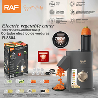 RAF R.8804 Elektrische Groentensnijder 700W 8 in 1 Voedselverwerker Vierbladige keukenmachine met groot kaliber Hoge efficiëntie