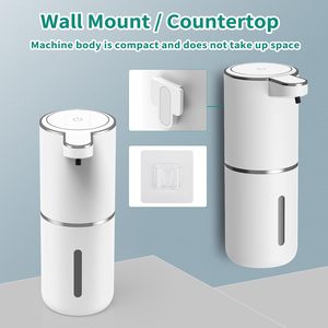 Distributeur de savon mural, 4 niveaux réglables, liquide, mains libres, rechargeable par USB - Product Image 2