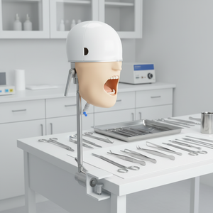 Mannequin de formation à l'intubation fixe sur le bureau avec support pour l'enseignement médical - Product Image 2