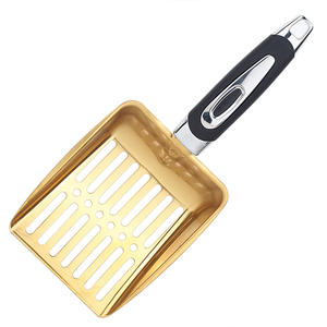 ตักทรายแมวโลหะพร้อมด้ามจับยาวพลั่วทรายแมวสแตนเลสทนทาน - Product Image 5