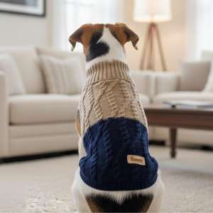 Maglione per Cani Tomy Bicolore, Morbido e Caldo, Taglie XS-XL, 6 Colori, Design Moderno, Abbigliamento per Animali - Product Image 1