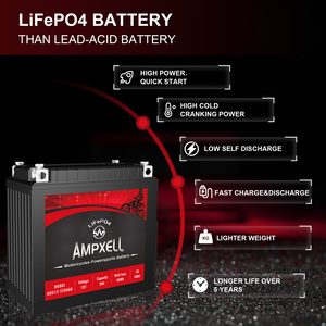 Powersports Battery 12V Lithium Battery CCA240 8Ah Battery Lead-<b>free</b> Light <b>Weight</b> for Car and Motorcycle AMX12-80FQ 12.8v Starti - Product Image 6