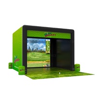 Simulateur de Golf Portable d'Intérieur Cadre en Acier En Gros à Bas Prix pour l'Entraînement