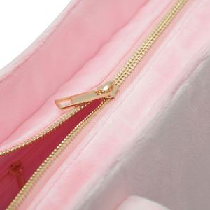 Custom DIY New Crystal Velvet Waterproof Tote Bags Winter Outdoor Travel Shopping Portable Zipper <b>Large</b> Capacity Soft Embroidery - Product Image 3