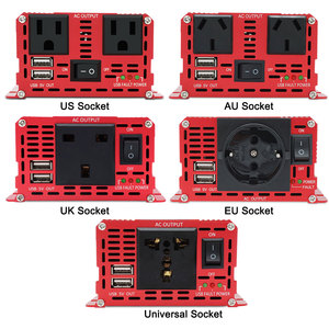 Convertisseur de courant pour voiture Foval LCD 1500W 2000W 2600W vers AC 12V 24V vers 110V 220V, onduleur à onde sinusoïdale modifiée, alimentation directe usine - Product Image 4