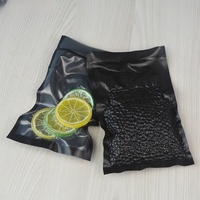 Rouleaux de film sous vide texturé noir sans BPA de qualité alimentaire, sacs sous vide gaufrés prédécoupés pour scelleuse alimentaire