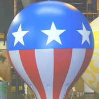 Ballon gonflable géant avec drapeau américain pour la publicité patriotique et la promotion Ballon gonflable personnalisé avec drapeau américain