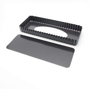 <span class=keywords><strong>Molde</strong></span> de pan tostado de fondo extraíble grande de 14 pulgadas caliente, <span class=keywords><strong>molde</strong></span> de caja de tostadas corrugado negro, <span class=keywords><strong>molde</strong></span> de pastel de acero al carbono <span class=keywords><strong>rectangular</strong></span> - Product Image 4
