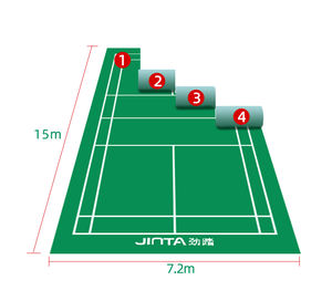 Revêtement <span class=keywords><strong>de</strong></span> sol sportif pour badminton, sports d'intérieur, terrain <span class=keywords><strong>de</strong></span> <span class=keywords><strong>basket</strong></span>-ball portable, revêtement <span class=keywords><strong>de</strong></span> sol sportif en PVC, tapis <span class=keywords><strong>de</strong></span> terrain <span class=keywords><strong>de</strong></span> badminton - Product Image 4