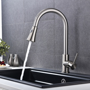 Vòi Bếp Cảm Ứng Thông Minh Hướng Xoay 304 Thép Không Gỉ Kéo Hộ Gia Đình Vòi Nước Lạnh Và Nóng - Product Image 2