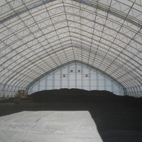 Bâtiment de stockage en tissu à double treillis préfabriqué économique, structure de type entrepôt directe de Chine