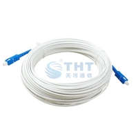 Kabel Patch Cord Serat Optik SC/UPC SC-SC Precon Jumper FTTH Outdoor LSZH 1 Core G657A