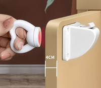 Verrou de sécurité magnétique pour armoire, clé magnétique en forme de cœur invisible sans perçage, loquet de tiroir à l'épreuve des bébés pour la sécurité des placards