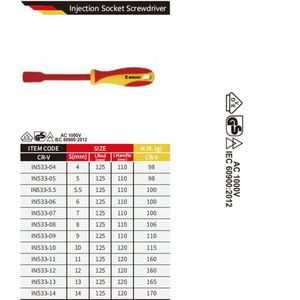 Wodo VDE Certificate AC 1000V cacciavite coibentato in acciaio al cromo vanadio - Product Image 3
