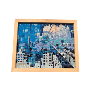 Décoration intérieure, mosaïques en <span class=keywords><strong>verre</strong></span> teinté iridescent, <span class=keywords><strong>peinture</strong></span> murale, mosaïques découpées <span class=keywords><strong>sur</strong></span> mesure, mosaïques en <span class=keywords><strong>verre</strong></span> dichroïque avec cadre - Product Image 2