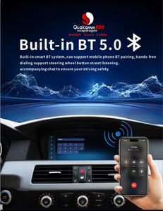 8.8-inch New Qualcomm 680 Android hệ thống không dây Carplay tự động forbmwe60e61e62 E90 E92 Xe Video máy nghe nhạc GPS navigation Bluetooth - Product Image 6