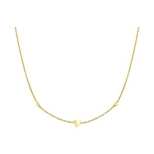 Collar de Acero Inoxidable con Diseño Simple al por Mayor, Mini Collar con 3 Corazones para Mujer - Product Image 6