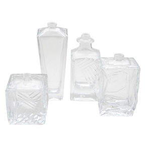 Wholesale 50ml Square Transparent Thickened Glass Perfume Bottle Bayonet <b>Seal</b> Pump Sprayer for Fire <b>Sprays</b> Cosmetics Packaging - Product Image 3