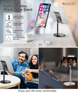 Aluminum Alloy Angle Adjustable Cell Phone Holder <strong>Stand</strong> <strong>Tablet</strong> Mobile Phone <strong>Stand</strong> <strong>for</strong> Table Desk - Product Image 2