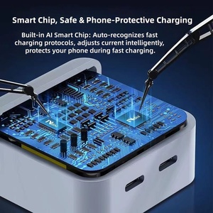 <span class=keywords><strong>Chargeur</strong></span> rapide PD 20W à double port USB-C avec prises US, EU, UK, <span class=keywords><strong>prix</strong></span> usine, vente chaude, pour iPhone 17, 16, 15, 14, ordinateur portable, montre connectée - Product Image 4