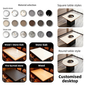 AOBL Groothandel Rookloze Indoor Koreaanse <span class=keywords><strong>BBQ</strong></span> <span class=keywords><strong>Hot</strong></span> <span class=keywords><strong>Pot</strong></span> Tafel Commerciële Elektrische Eettafel - Product Image 5