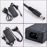 ESANN DC12V 5A Desktop-Netzteil Adapter Konverter Transformator mit 5,5x2,5/2,1mm Buchse für 5050 3528 LED-Streifenbeleuchtung