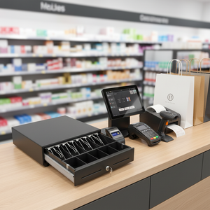 LAIBEI LB-330A ブラックメタルPOSレジキャッシュドロワー（紙幣4種、硬貨5種対応） - Product Image 4