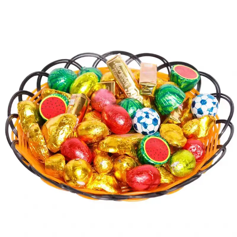 منتج جديد مخصص شوكولاتة ذهبية للأطفال وجبات خفيفة في أكياس نقية حلوى سوداء