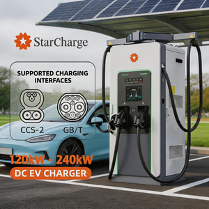 Cargador para Vehículos Eléctricos Starcharge Titan V5 UL CE de 120kW/180kW, 750x720mm, Minimiza el Espacio, Plug and Play, Larga Duración - Product Image 1