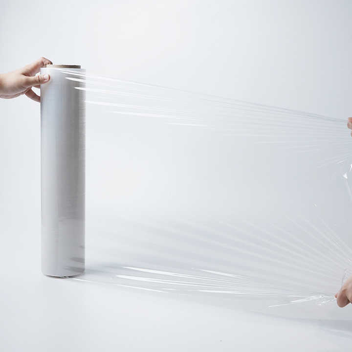 Commercial Transparent Stretch Film Roll 1500ft Soft LLDPE Packaging Film for Warehouse Logistics & Cross Country Shipments