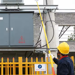 Tongkat panas dapat diperpanjang 5m 10m FRP, peralatan listrik isolasi keselamatan tegangan tinggi untuk 100kV - Product Image 6