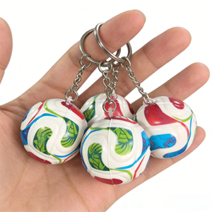 Llavero de Goma Personalizado al por Mayor, Dorado y Plateado, de Alta Elasticidad, Rebote Lento, Luminoso, Duradero, No Tóxico, con Forma de Balón de Fútbol - Product Image 5