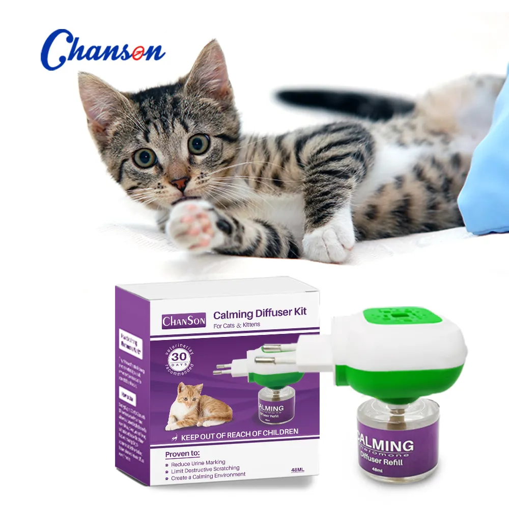 48ml pet calmante difusor feromônio com natureza planta óleo essencial Cães e gatos