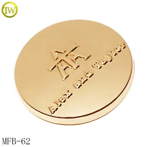 Good Quality <strong>Gold</strong> logo Garment Metal Shank <strong>Button</strong> Customized Design Private Metal <strong>Buttons</strong> for Pants - Product Image 6