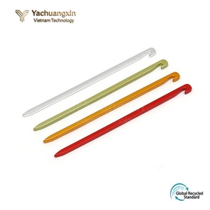 Piquets carrés en aluminium pour tente, longueur 16 cm, toutes saisons, qualité DIY, garantie 1 an - Product Image 4