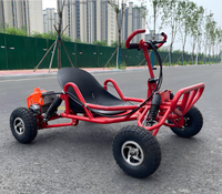 Kart à pédales à essence 90CC tout-terrain UTV, moto de plage pour le drift, avec moteur deux temps, vitesse de 35 km/h pour les aventures en plein air, roues de 6 pouces