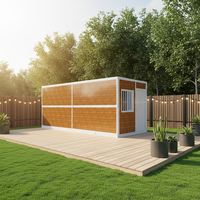 Conteneur pliable intelligent de 20 pieds, pod préfabriqué compact pour le glamping, les maisons de jardin et les locations Airbnb