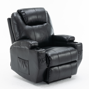 Современное Электрическое Кресло с выдвижными четырьмя карманами Складная Синтетическая кожа для гостиной диван - Product Image 1