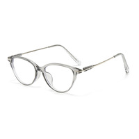 Lunettes anti-lumière bleue personnalisées, monture large solide, style œil de chat, verres plats, tendance rétro, légères, pour myopie et correction des diamants