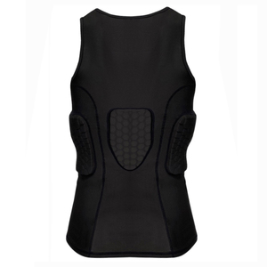 YOUNGSON Youngson Wholesale Sleeveless Padded Compression <b>Shirt</b> EVA <b>Polyester</b> Unisex Black Sport Tank Top Breathable Sports - Product Image 3