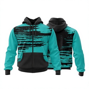 Full <b>Zip</b> Winter Solid Casual Hoodie Wholesale Streetwear Unisex 100% Cotton Fleece Oversized Eco-Friendly <b>Zip</b> <b>Hooded</b> Sweatshirt - Product Image 1