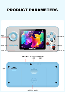 Consola de juegos portátil Classics S5 de 8 bits compatible con consola de videojuegos <span class=keywords><strong>Retro</strong></span> de alta definición para dos personas juego incorporado 520 - Product Image 5