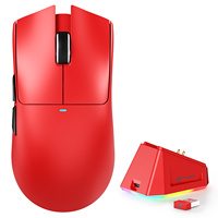 Souris de jeu sans fil ATTACK SHARK X11 blanche, 63g ultra-légère, RGB, station de charge magnétique, PAW3311 22000 DPI, tri-mode, batterie 65H